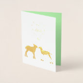 ディアカップルとデイジーハートカスタム 箔カード (正面)