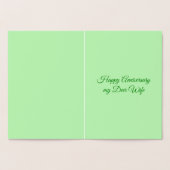 ディアカップルとデイジーハートカスタム 箔カード (内部)