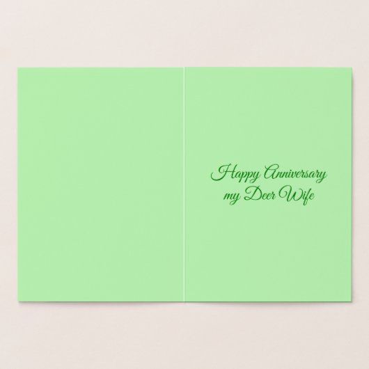 ディアカップルとデイジーハートカスタム 箔カード (内部)