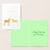 ディアカップルとデイジーハートカスタム 箔カード (ディスプレー)