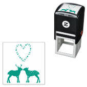 ディアカップルとデイジーハート セルフインキングスタンプ (インサイチュ)