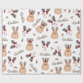 ディアギフトクリスマスプレゼントラッピング紙 ラッピングペーパー (フラット)