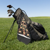 ディアクリスマスツリーおもしろいホリデーキュートトインデナ ゴルフタオル (グリーン)