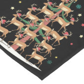 ディアクリスマスツリーおもしろいホリデーキュートトインデナ ショートテーブルランナー (コーナー)