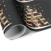 ディアクリスマスツリーおもしろいホリデーキュートトインデナ ラッピングペーパー (ロールコーナー)