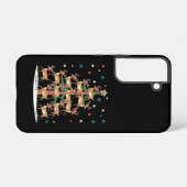 ディアクリスマスツリーおもしろいホリデーキュートトインデナ SAMSUNG GALAXYケース (裏面横)