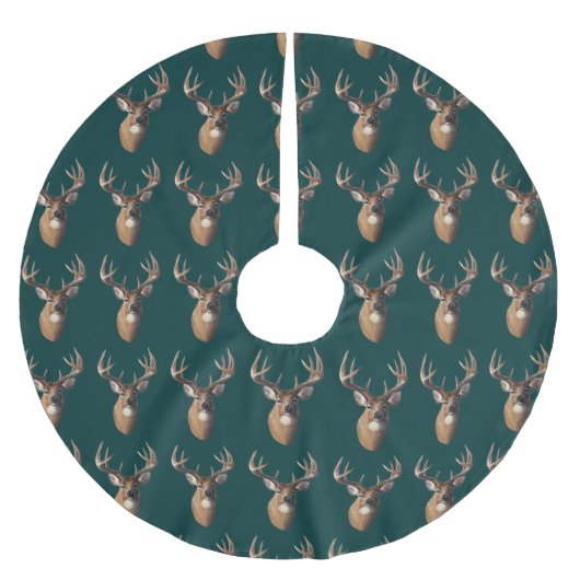 ディアクリスマスツリースカート ブラッシュドポリエステルツリースカート (正面)