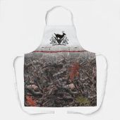 ディアクレストと迷彩柄 エプロン (正面)