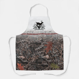 ディアクレストと迷彩柄 エプロン