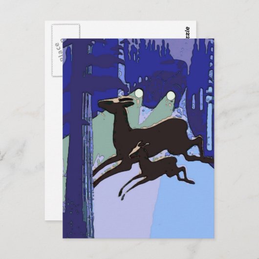 ディアクロッシングロード、ヴィンテージスタイル ポストカード (正面/裏面)