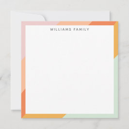 ディアゴカラフルナルストライプズレトロスイートキャンディパステル サンキューカード