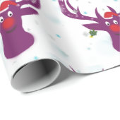 ディアサンタクリスマスマットラッピング紙 ラッピングペーパー (ロールコーナー)