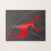 ディアシャレー〔雄ジカの〕枝角レトロスタン〔雄ジカの〕枝角ヴィンテージ ジグソーパズル (横)