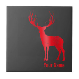 ディアシャレー〔雄ジカの〕枝角レトロスタン〔雄ジカの〕枝角ヴィンテージ タイル