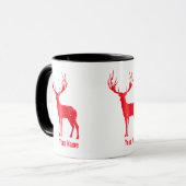 ディアシャレー〔雄ジカの〕枝角レトロスタン〔雄ジカの〕枝角ヴィンテージ マグカップ (正面左)