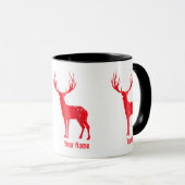 ディアシャレー〔雄ジカの〕枝角レトロスタン〔雄ジカの〕枝角ヴィンテージ マグカップ (正面右)