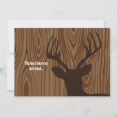 ディアシルエットウッドグレインウェディングアグレート 招待状 (裏面)