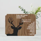 ディアシルエットウッドグレインウェディングアグレート 招待状 (スタンド正面)
