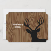 ディアシルエットウッドグレインウェディングアグレート 招待状 (裏面)