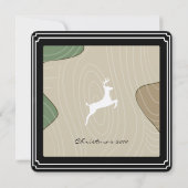 ディアシルエットクリスマスディナー招待状 招待状 (裏面)