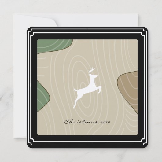 ディアシルエットクリスマスディナー招待状 招待状 (裏面)