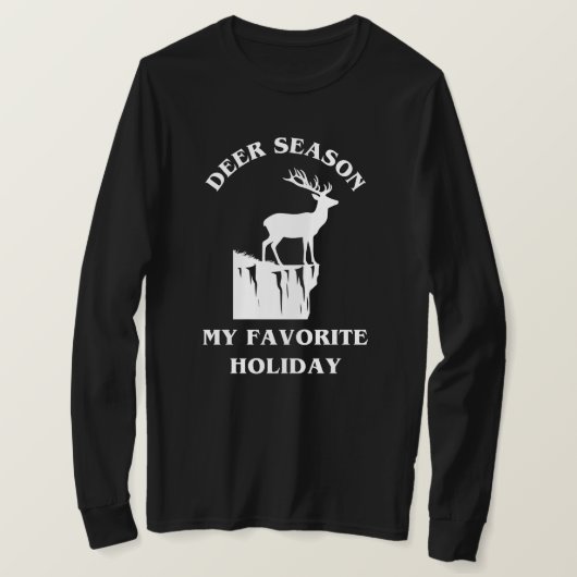 ディアシーズンズマイホリデーお気に入りの | 鹿狩り Tシャツ (デザイン正面)