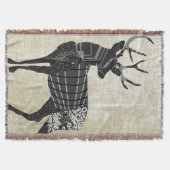 ディアジオメトリック抽象芸術パターンロッジボーイズ スローブランケット (正面)