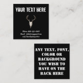 ディアスカルアントラーブラックスクエア名刺 スクエア名刺 (正面/裏面)