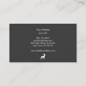 ディアスタグウィズ〔雄ジカの〕枝角ハンターワイルド 名刺 (裏面)