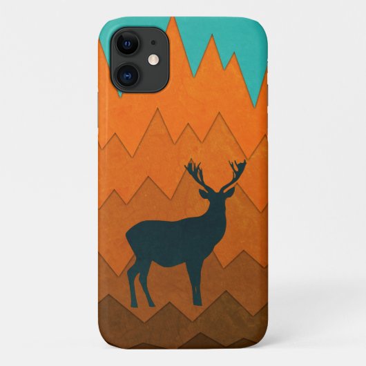 ディアスタグシルエットオータム秋カラフル抽象芸術 Case-Mate iPhoneケース (裏面)