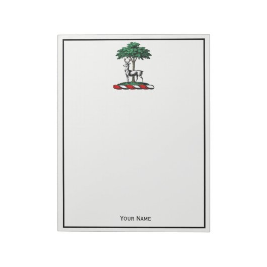 ディアスタグバイツリーヘラルディッククレストエンブレム ノートパッド (回転)