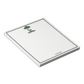 ディアスタグバイツリーヘラルディッククレストエンブレム ノートパッド (アングル)