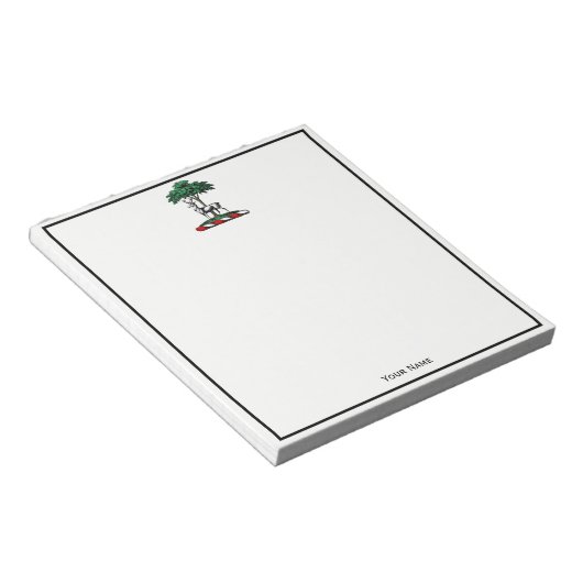 ディアスタグバイツリーヘラルディッククレストエンブレム ノートパッド (アングル)