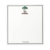 ディアスタグバイツリーヘラルディッククレストエンブレム ノートパッド (正面)