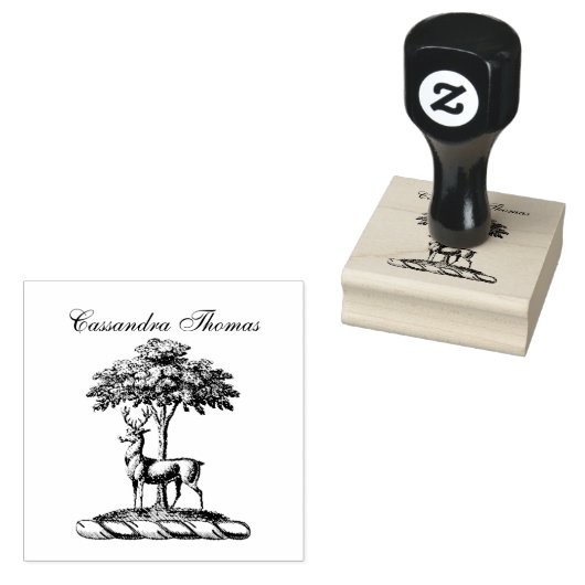 ディアスタグバイツリーヘラルディッククレストエンブレム ラバースタンプ (押印)