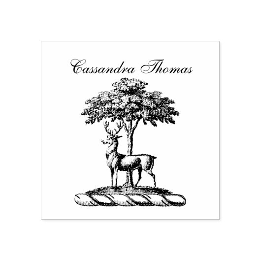 ディアスタグバイツリーヘラルディッククレストエンブレム ラバースタンプ (インプリント)