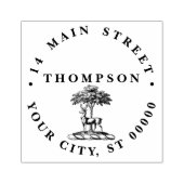 ディアスタグバイツリーヘラルディッククレストエンブレム ラバースタンプ (インプリント)