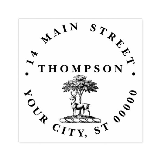 ディアスタグバイツリーヘラルディッククレストエンブレム ラバースタンプ (インプリント)