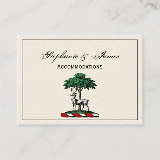 ディアスタグバイツリーヘラルディッククレストエンブレム 名刺 (正面)