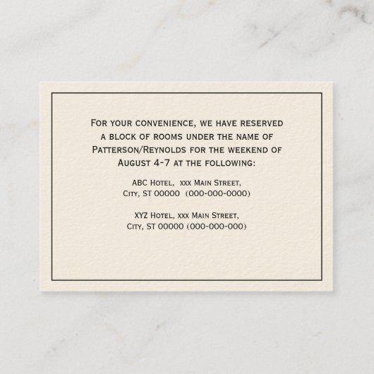 ディアスタグバイツリーヘラルディッククレストエンブレム 名刺 (裏面)