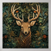 ディアスタッグと〔雄ジカの〕枝角林魔法 ポスター (正面)