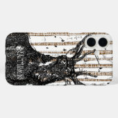 ディアスタッグ樺の木ツリーリネンユアネームまたは引用文 Case-Mate iPhoneケース (裏面 (横))