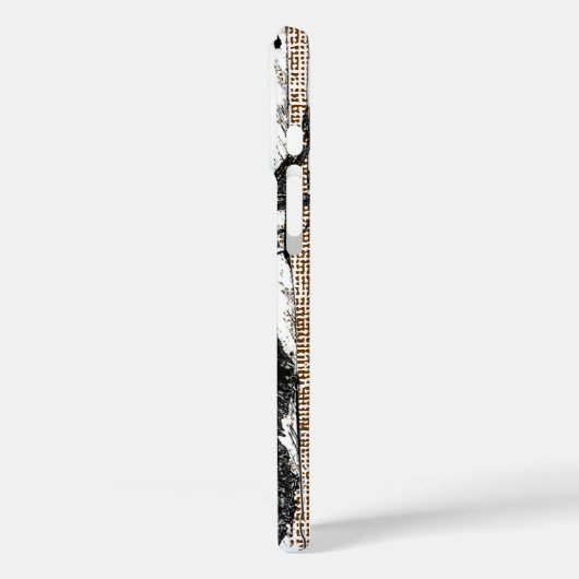 ディアスタッグ樺の木ツリーリネンユアネームまたは引用文 Case-Mate iPhoneケース (裏面 / 左)