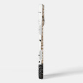 ディアスタッグ樺の木ツリーリネンユアネームまたは引用文 Case-Mate iPhoneケース (裏面 / 右)