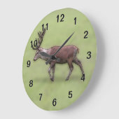 ディアスタッグ、デジタルアート。 ラージ壁時計 (傾斜)