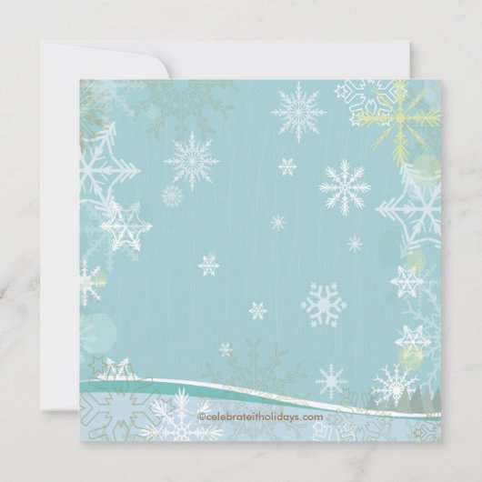 ディアスノーフエレガントレークズホリデーパーティ招待状 招待状 (裏面)