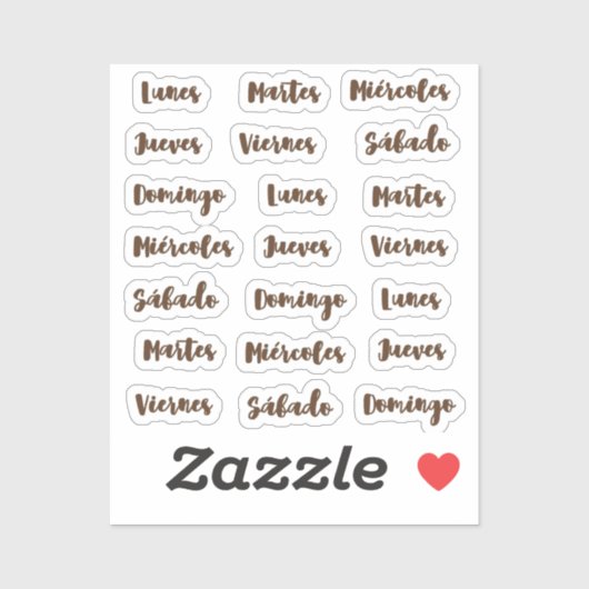 ディアス・デ・ラ・セマナ小ラテ シール (シート)