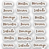 ディアス・デ・ラ・セマナ小ラテ シール (正面)