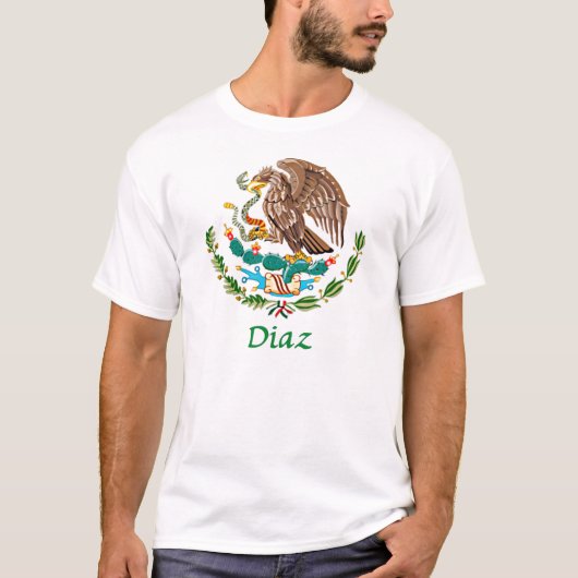 ディアズのメキシコ国民のシール Tシャツ (正面)
