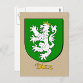 ディアズファミリーヘラルディックシールド ポストカード (正面/裏面)